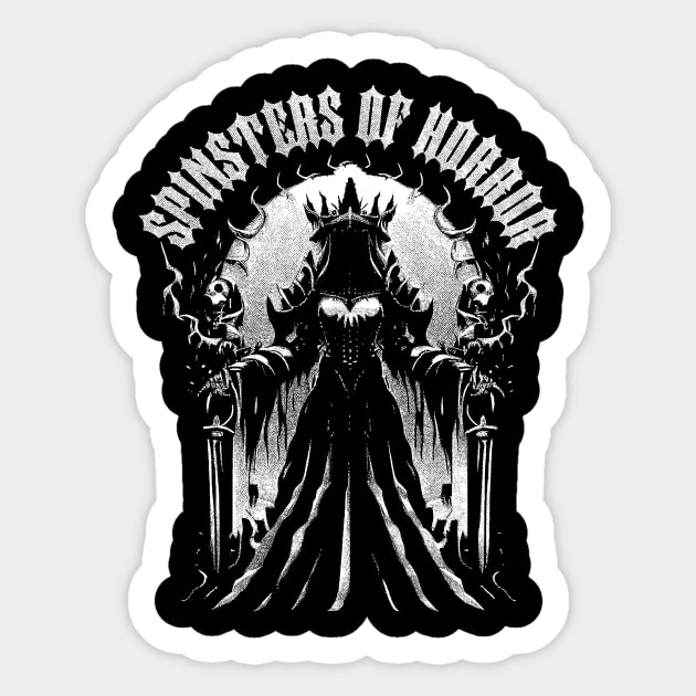 Metal Witch Sticker by Spinsters of Horror